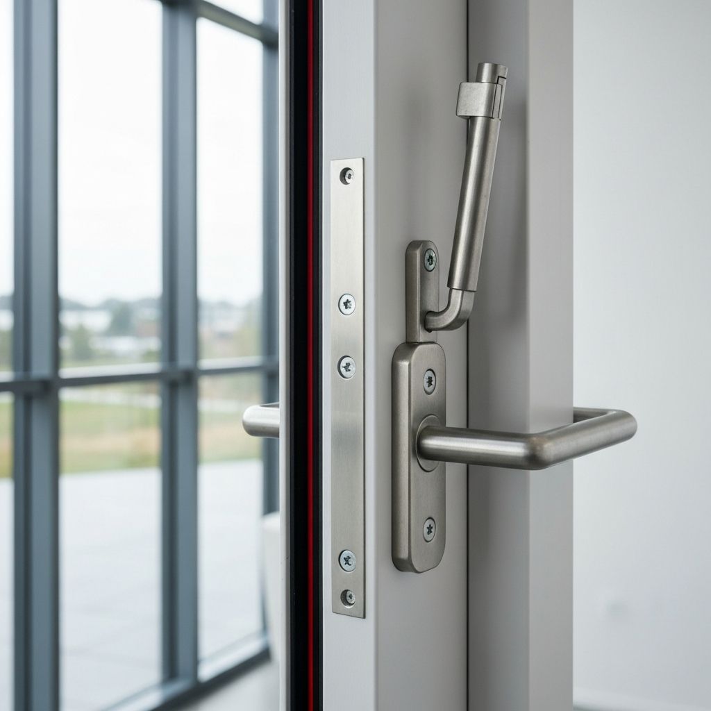 Fire door safety hardware installation